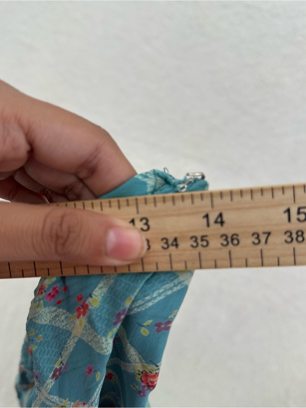 Teal Cottagecore Y2K Free People Floral Midi Skirt - Picture 6 of 8